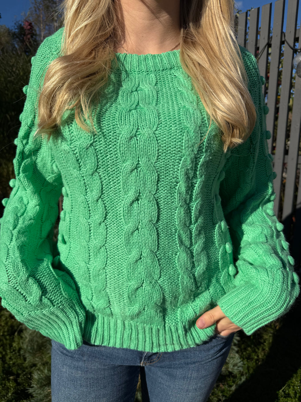 Knitted Pink Diamond sweater