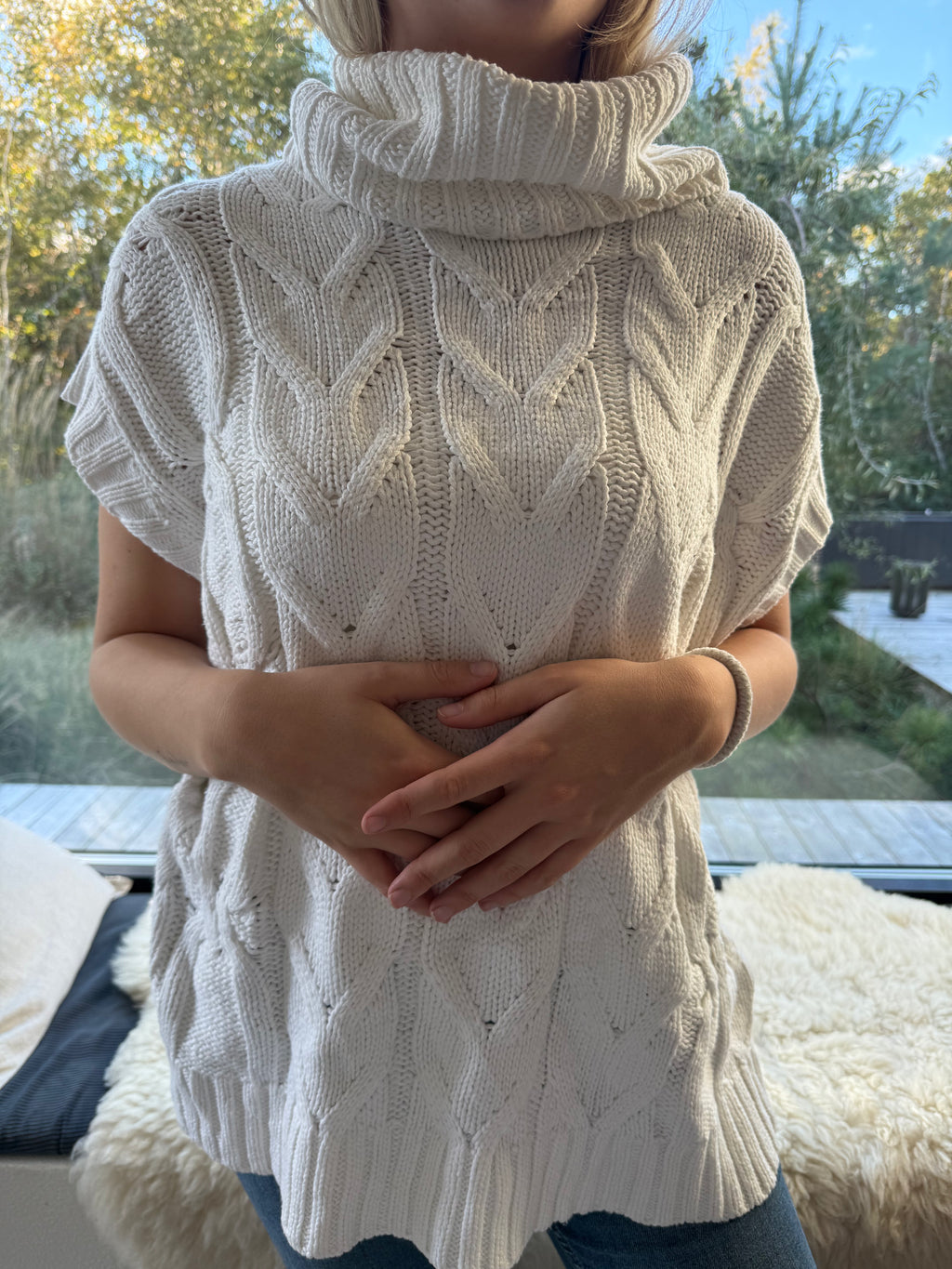 Knitted Sussan polo west