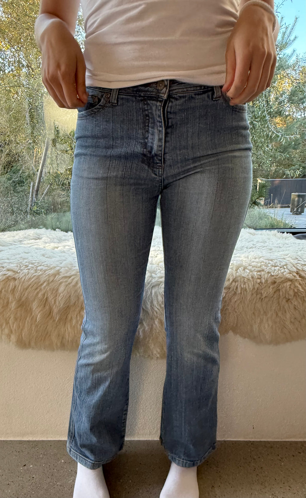 Mid waist Cecil bootcut